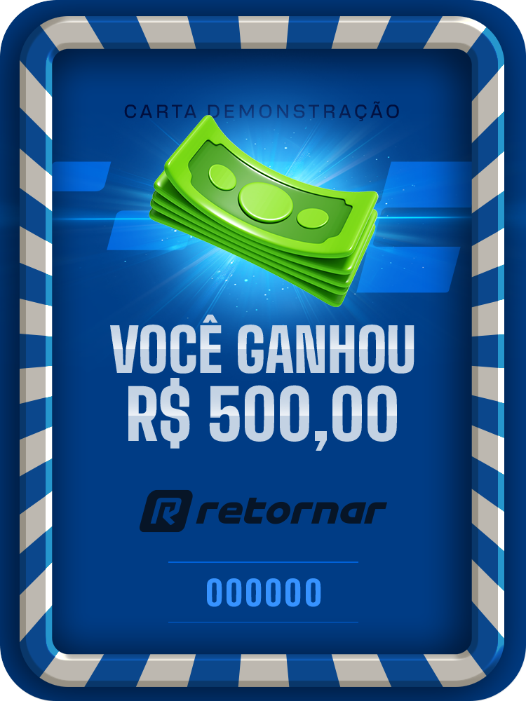 Exemplo de Carta Premiada: 500,00